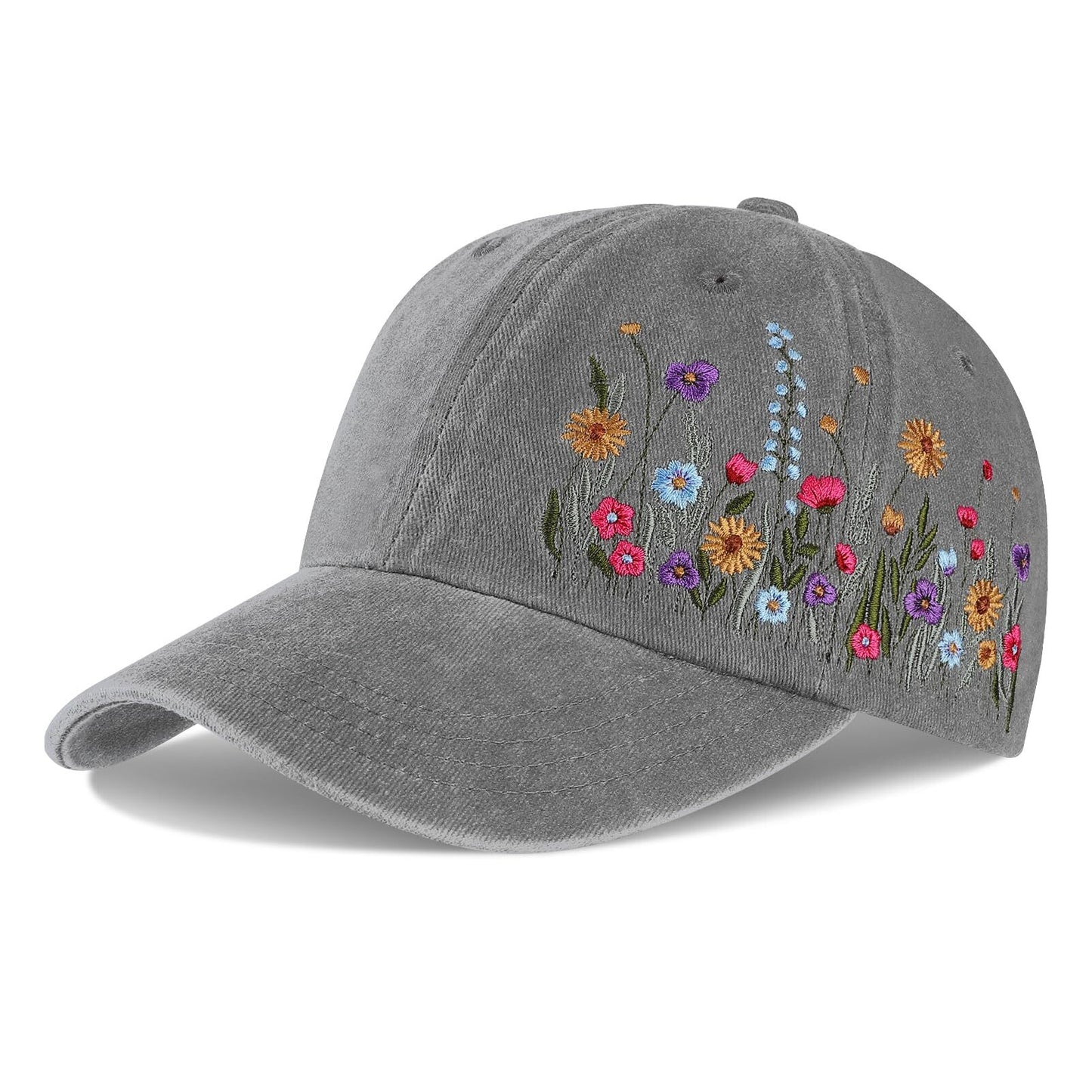 KOITHOT Unisex Vintage Washed Unstructured Baseball Cap Washed Cotton Adjustable Dad Hat