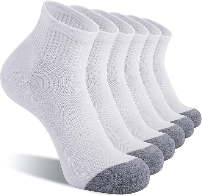 KOITHOT 6 Pack Men's Ankle Socks with Cushion