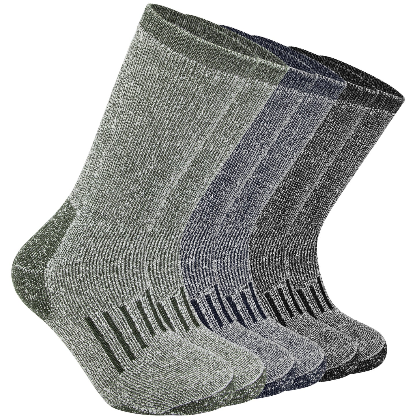 KOITHOT 3 Pack Merino Wool Socks for Men & Women, Thermal Boot Warm Hiking Socks