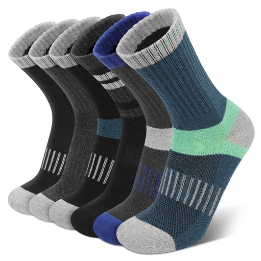 KOITHOT 6 Pairs Men Wool Socks Warm Winter Soft Cozy Socks for Men
