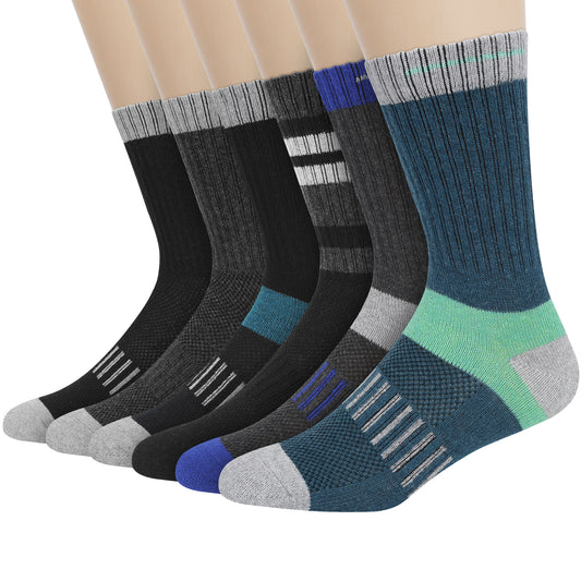 KOITHOT 6 Pairs Men Wool Socks Warm Winter Soft Cozy Socks for Men