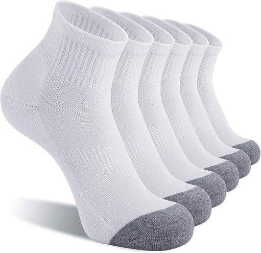 KOITHOT 6 Pack Men's Ankle Socks with Cushion
