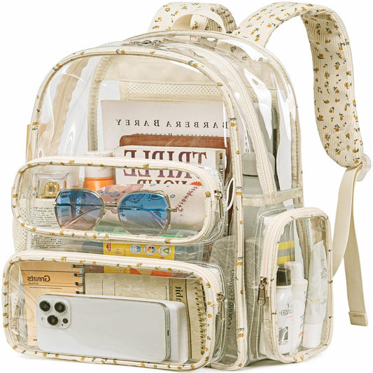 KOITHOT Clear Backpack for Boys Heavy Duty for Stadium Events