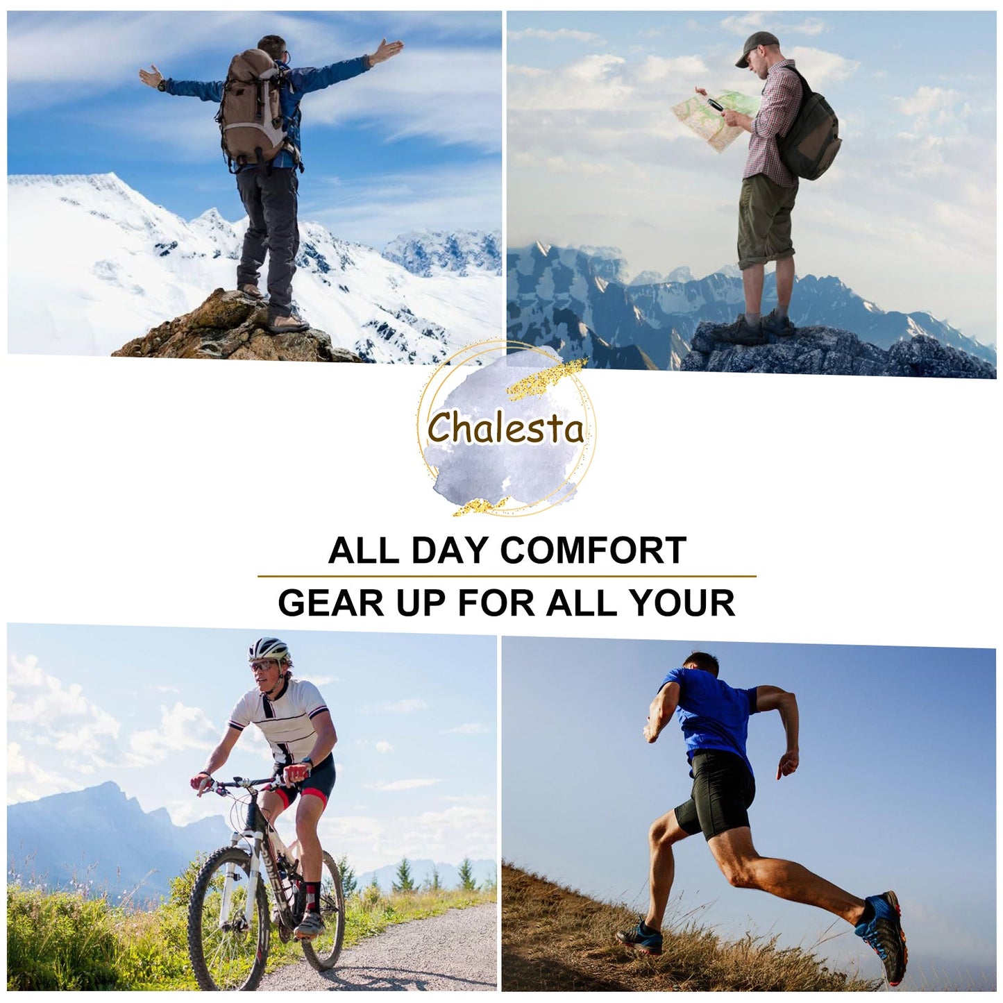 KOITHOT 8 Pairs Wool Socks for Men, Crew Socks Thermal Warm for Winter Work Hiking