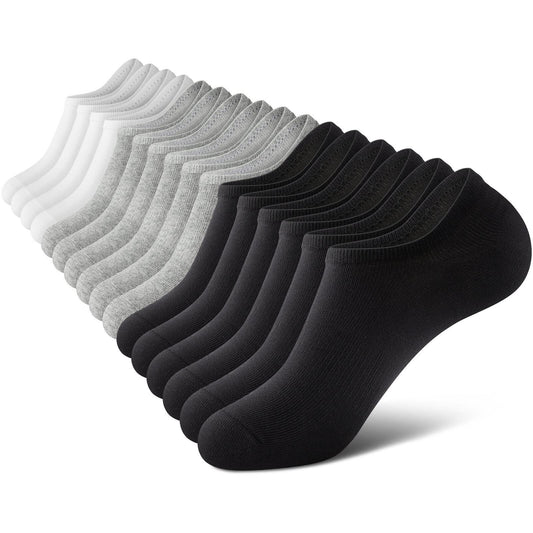 KOITHOT No Show Socks Men, Low Cut Ankle Short Casual Cotton Socks
