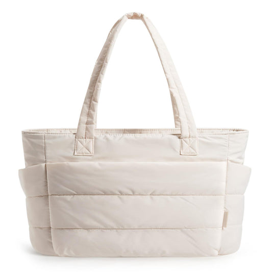 KOITHOT Tote Bag for Women, Lightweight Puffy Tote Bag with Compartments