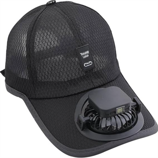 KOITHOT Mesh Baseball Hat with Fan Womens UPF50 Summer Outdoor
